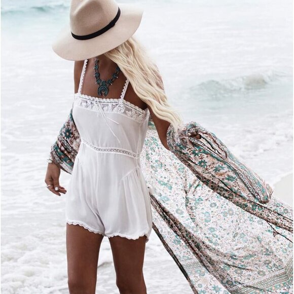 Womens Bikini Cover Ups Beach Casual Dress Coverup Swimsuits Long Cardigan Butto - Picture 2 of 3